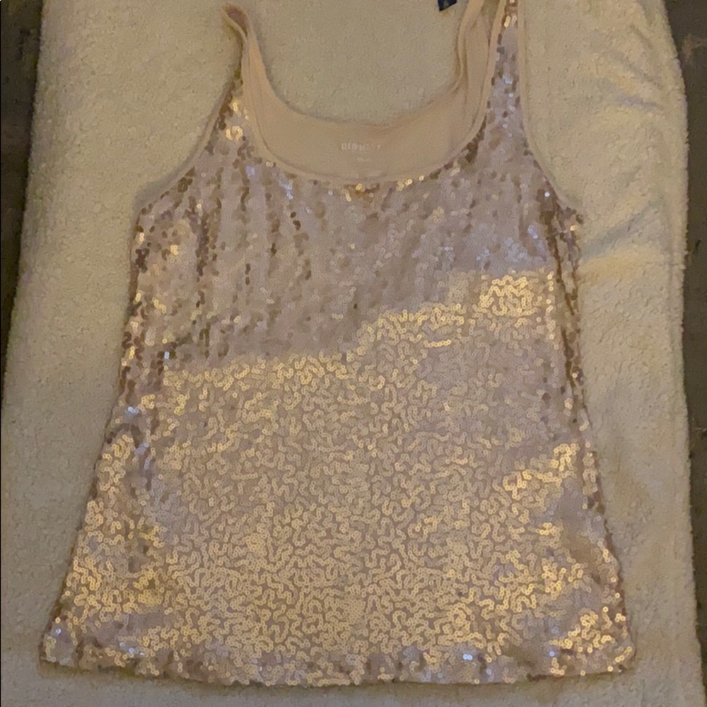 XXL Sequins Nude Tank Top